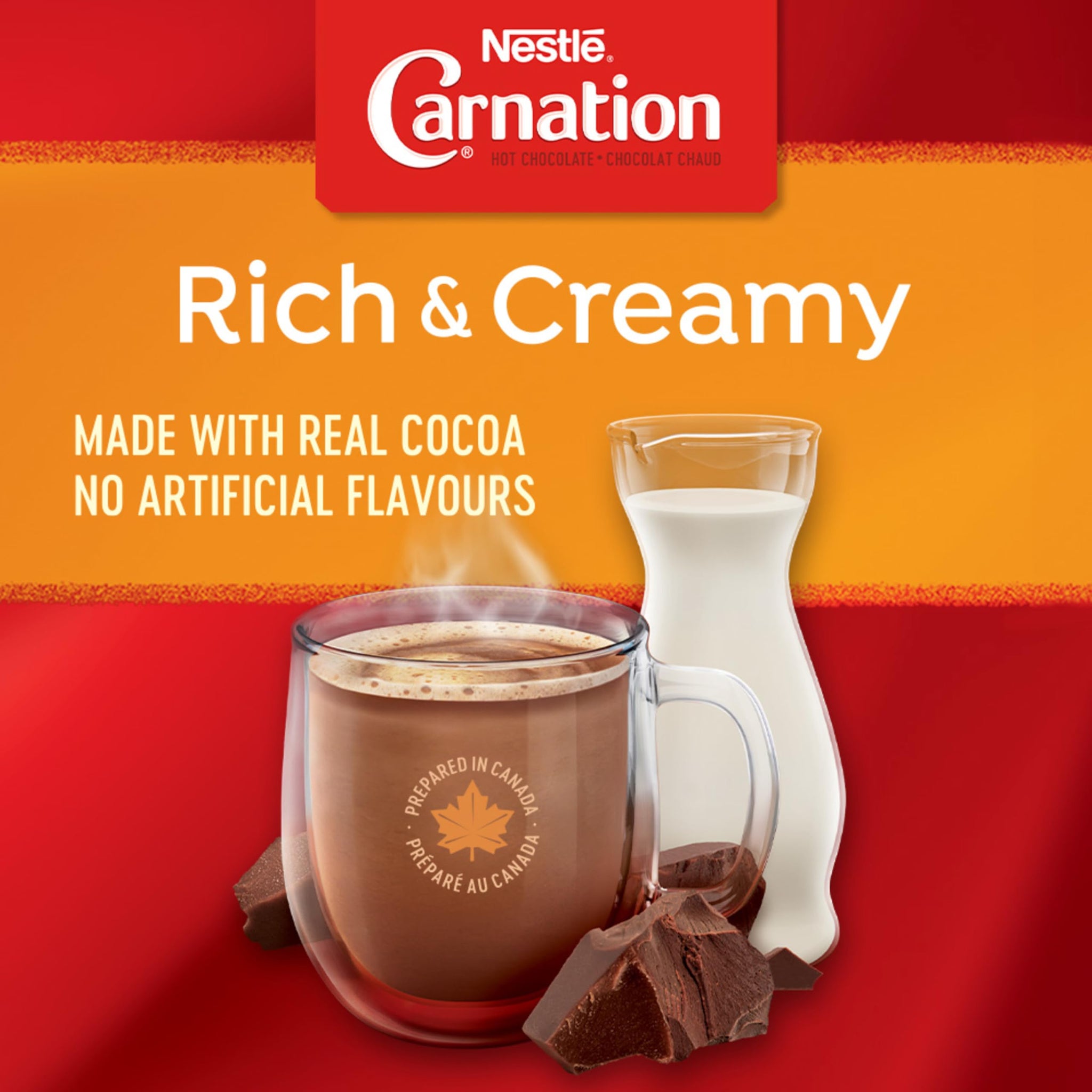 Nestle Carnation Rich and Creamy Hot Chocolate Keurig Compatible K-Cup Capsule Pods, 30 x 15g, 30 cups {Imported from Canada}