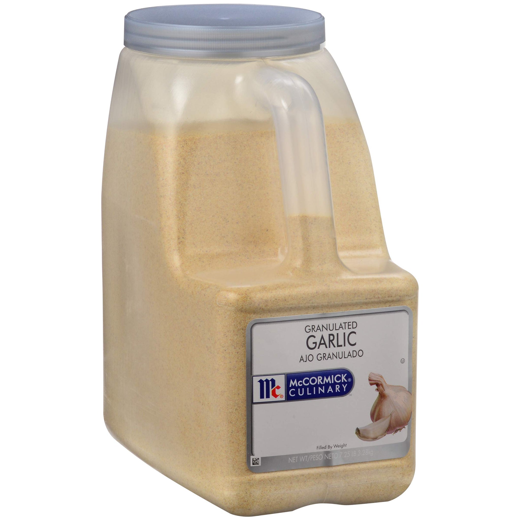 McCormick Culinary Granulated Garlic, 7.25 lb - One 7.25 Pound Container of Granulated Garlic Powder, Made of Premium, Coarse-Ground Garlic for Rubs