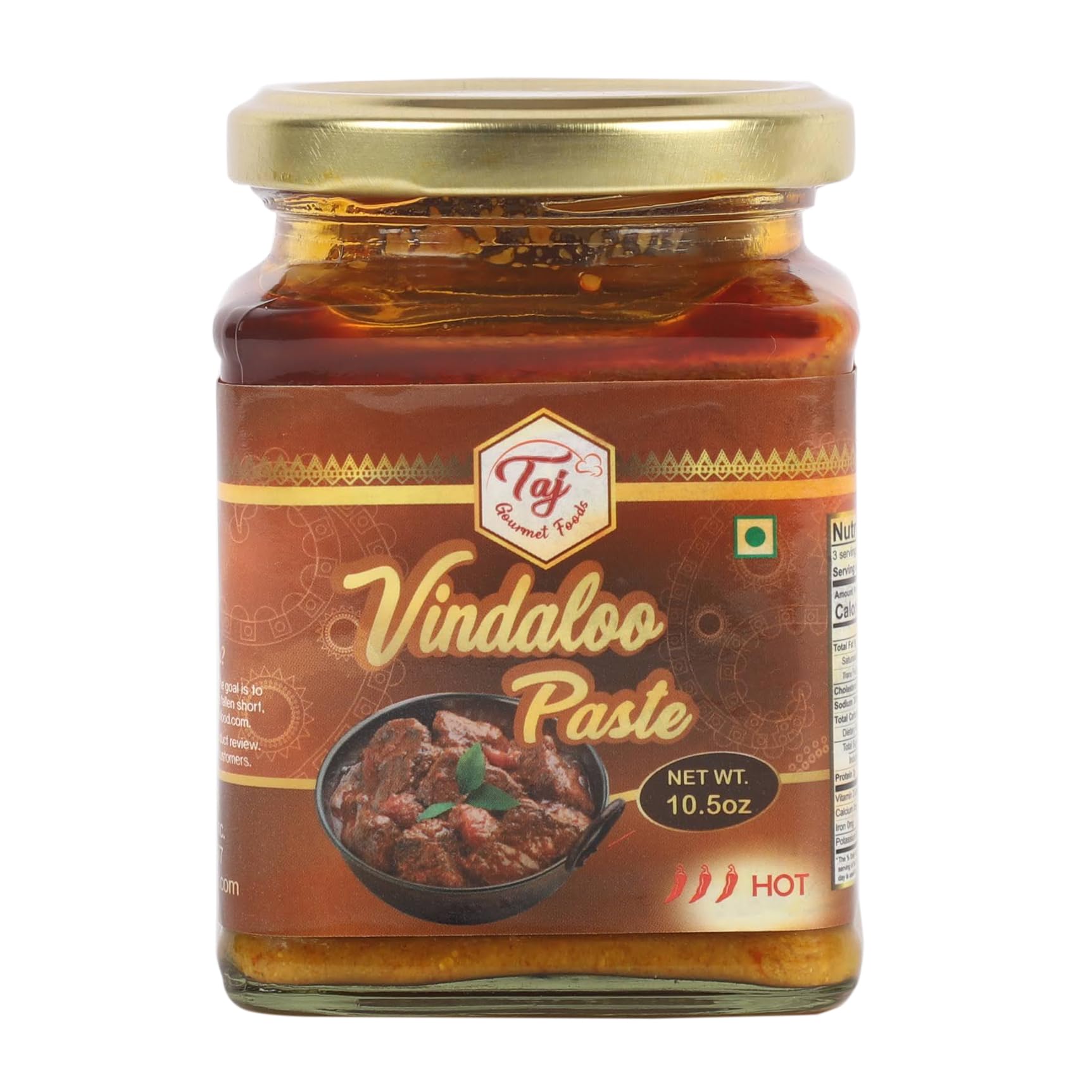 TAJ Vindaloo Paste, Vindaloo Curry Paste, 300g (10.5oz)