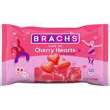 Brach’s Jube Jel Cherry Hearts, Valentine's Day Candy, Classic Cherry Flavored Heart Candy for Valentine's Day, Heart Shaped Red Gummy Candy, 12 oz