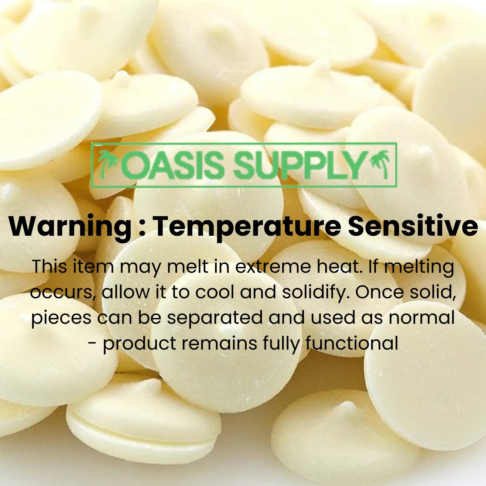Oasis Supply Merckens White Chocolate Melting Wafers - Original White Candy Coating for Baking, Molding, Dipping, Drizzling & Candy Making - No