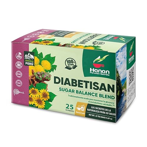 Hanan Peruvian Secrets Herbal Tea - 100% Natural Balance Tea Blend 25 Teabags Traditionally used for Supporting overall health