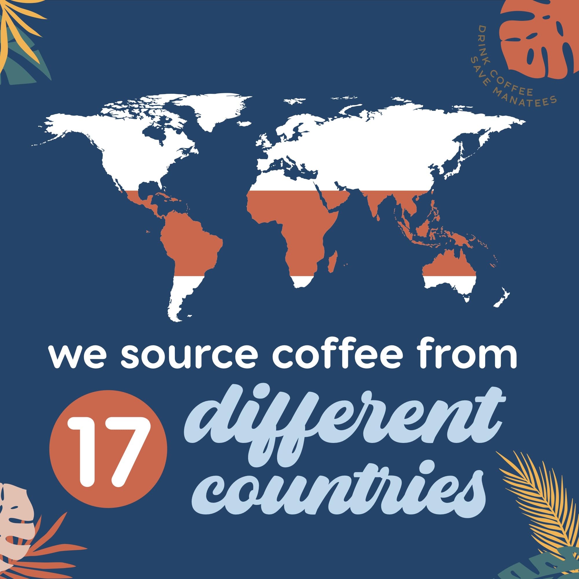 Manatee Gourmet Coffee, Whole Bean, Medium Roast, Caribbean Delight, 2 lb bag, 32 oz