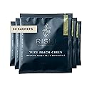Rishi Tea Yuzu Peach Green Tea - Organic Loose Leaf Green & Herbal Blend, Naturally Sweet & Low Caffeine, Enjoy Hot or Iced - 50 Count