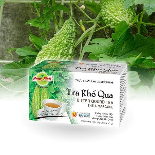 02Boxes (25 Teabags/box x 2g) - Bitter Melon Tea Hung Phat - Tra Kho Qua Hung Phat