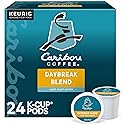 Caribou Coffee Daybreak Morning Blend, Single-Serve Keurig K-Cup Pod, Light Roast Coffee, 24 Count