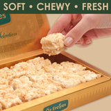 Baklava Style Turkish Delight with Hazelnut Cream - Soft Lokum Candy Inspired by Baklava Pastry, Gourmet Turkish Sweets Gift Box, Dulces Turcos, 17.6