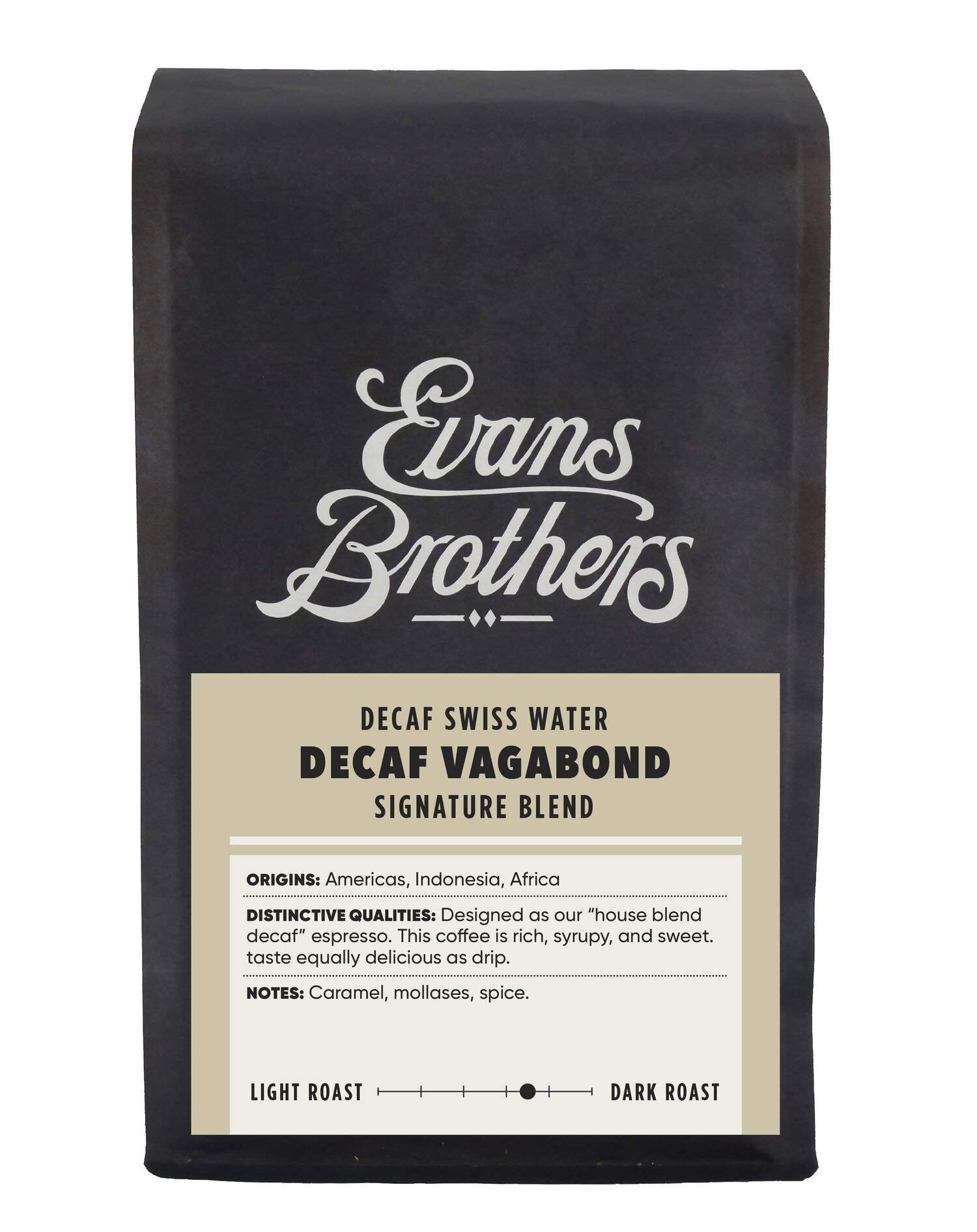 Evans Brothers Coffee Decaf Vagabond, 12 Oz