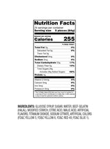 TAJUBO Gummy Pizza Candy, Fruity Flavor, 5 Slices per Pack, 2.26 oz, (Pack of 24 Units)