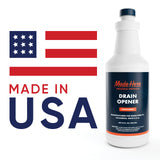 Made Here Co. - Quick-Acting Liquid Drain Opener - Dissolves Grease, Hair, Food & More - Prevents Plumbing Problems - Non-Fuming, No Acid or Bleach