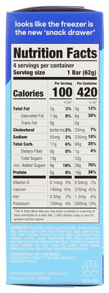 Yasso Chocolate Chip Cookie Dough Frozen Greek Yogurt Bars, 14 FZ