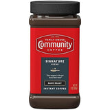 Community Coffee Signature Blend Instant Coffee, Dark Roast, 7 oz Jar (Pack of 1)