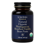 LorAnn Oils Reserve Natural Organic Madagascar Bourbon Vanilla Bean Paste - Pure and Organic Bean Extract for Baking, Madagascar Flavor, Bourbon