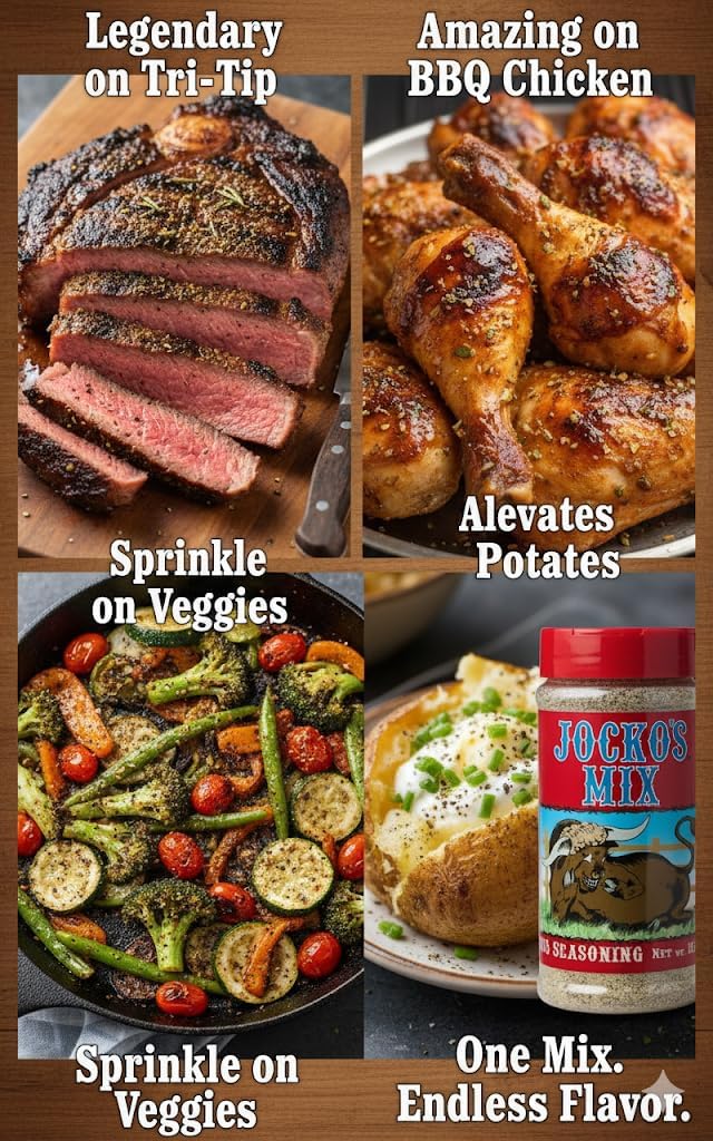 Jocko's Mix Santa Maria Style Seasoning - 15.3oz Bottle Of Tri-Tip, Steak, Pork, and Chicken Seasoning - Santa Maria Grill - Jocko's Mix for Meat