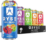 RYSE Fuel Energy Drink - Variety Pack - Sugar Free, Gluten Free & Vegan - 200mg Natural Caffeine, Taurine & Choline for Focus & Energy - No Artificial