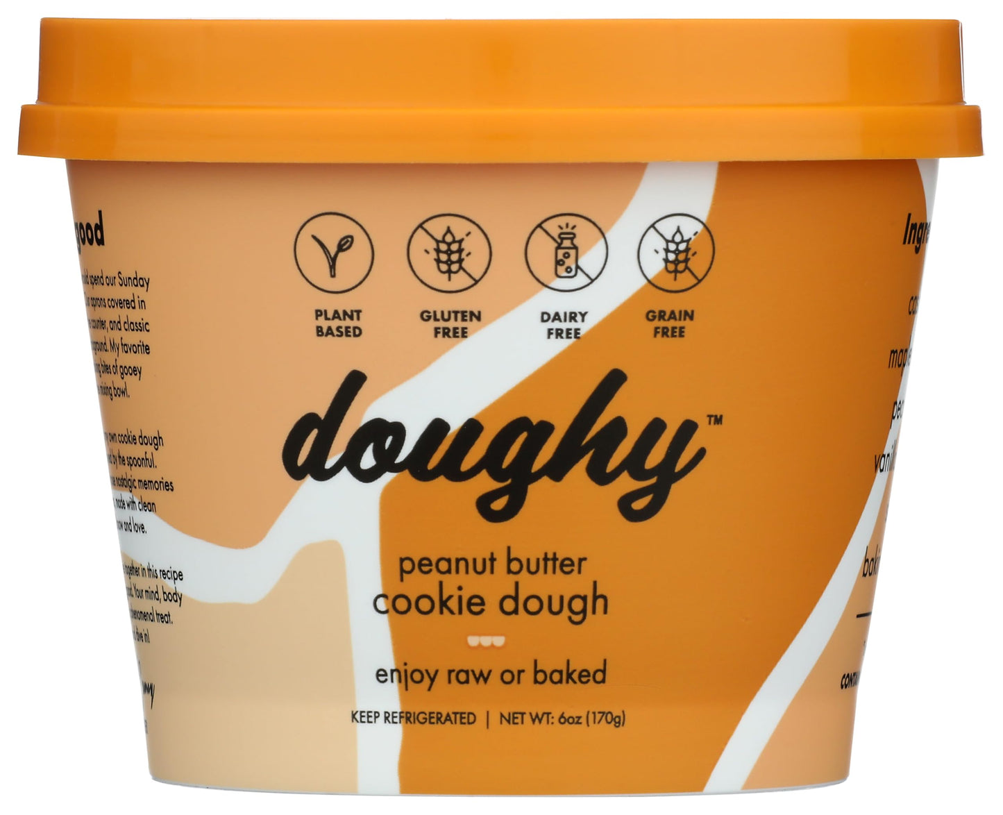 Doughy, Cookie Dough Peanut Butter, 6 Ounce