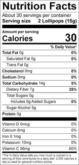 Dr. John's Healthy Sweets Orange & Chocolate Lollipops with Zero Sugar, Dye-Free, Plant Based, Keto Friendly, 60 Count, 1 LB Bag