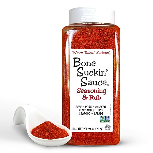 Bone Suckin' Sauce Bulk Seasoning & Rub - Brown Sugar, Garlic, Onion, Spices - Non-GMO, Gluten-Free, Fat-Free, Kosher, Pareve, No MSG (1 Pack