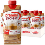 Premier Protein Shake, Café Latte with Caffeine for Energy - 30g Protein, No Added Sugar, 24 Vitamins & Minerals to Support Immune Health, 11 fl oz