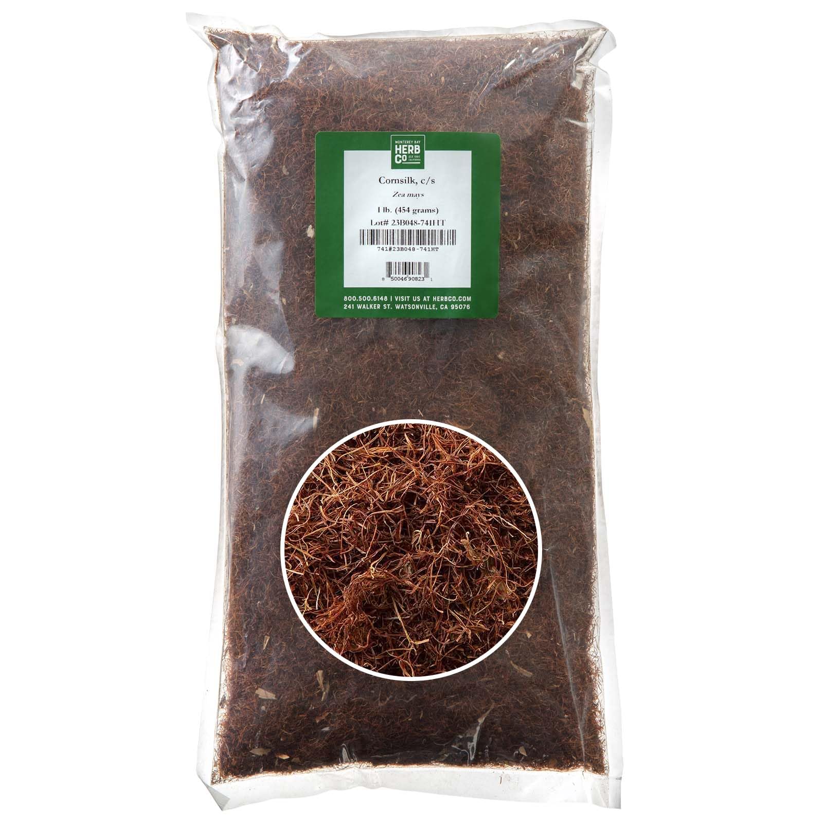 Cornsilk Cut & Sifted, by Herb Co, Zea Mays, Maize Tassel, from Albania, Kosher, for Tea, Capsules, Skin Washes & Poultices, 1 lb