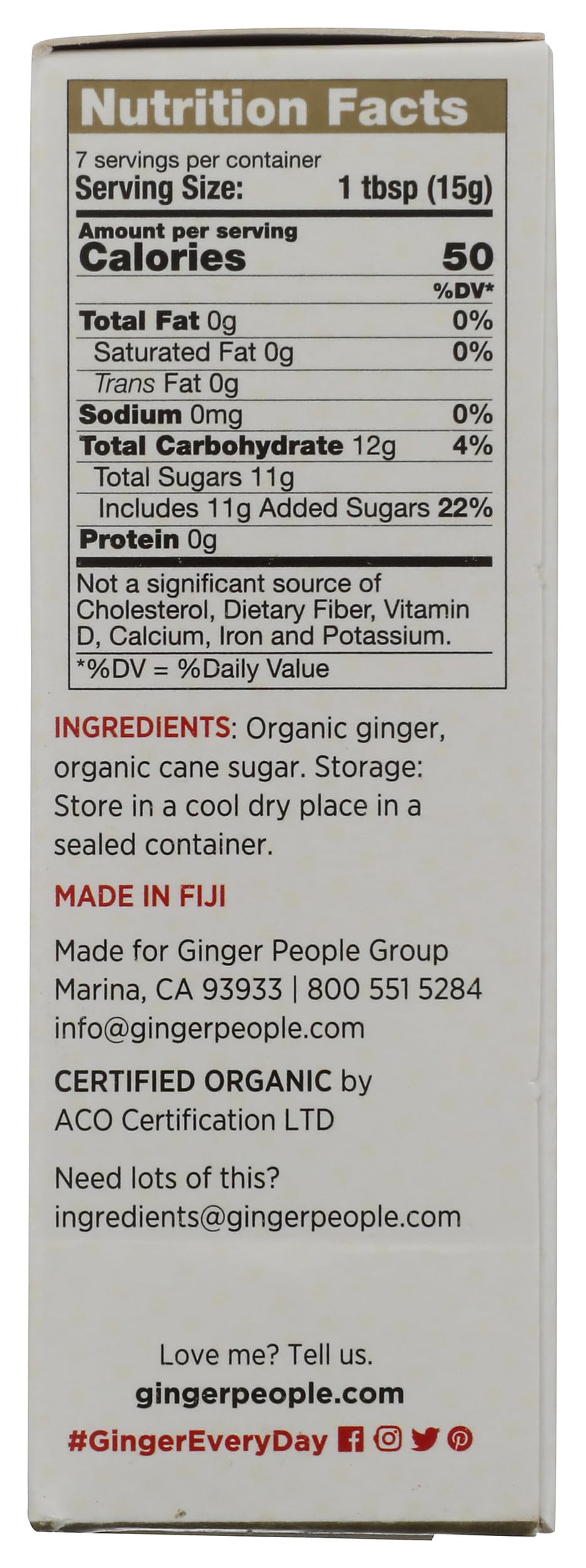 The Ginger People, Candy Crystallized Ginger Organic, 4 Ounce
