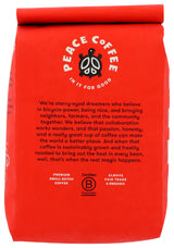 Peace Coffee, Birchwood Organic Whole Bean, 12 Ounce