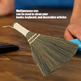 Duster, Household Manual Straw Braided Small Broom Dust Brush Delicate Duster Handmade Dust Floor Cleaning Sweeping Broom
