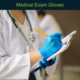 Blue Gloves Disposable Latex Free Large, 50 Count - Medical and Dental Grade Surgical Gloves - Powder Free Nitrile Gloves Large - 3 Mil Thickness