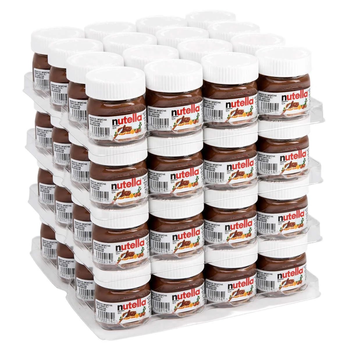 Nutella Hazelnut Spread with Cocoa Glass Jar, .88 Ounce -- 64 per case.