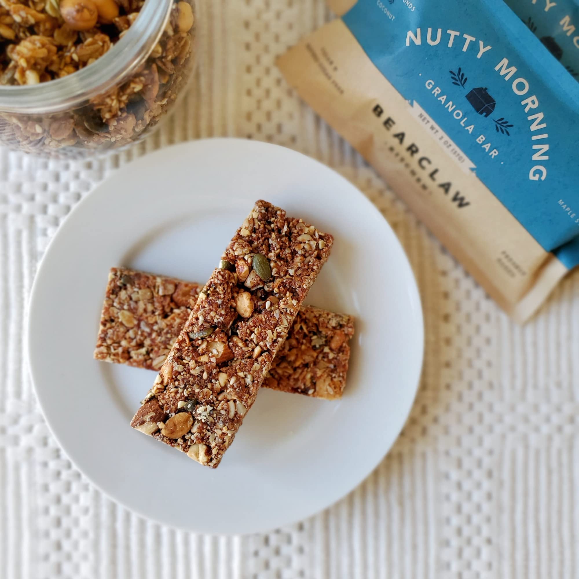 Bearclaw Kitchen Granola Bar Sampler Pack | Nutty Morning, Chocolate Hour, Pistachio'Clock | No Refined Sugar, Simple Ingredients, Freshly Baked (2