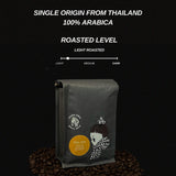 Akha Ama Whole Bean Coffee Blend, Thai Coffee Beans, Light Espresso Roasted, Full City Blend, Single Origin Roasted Coffee Bean from Thailand, 8.8 oz