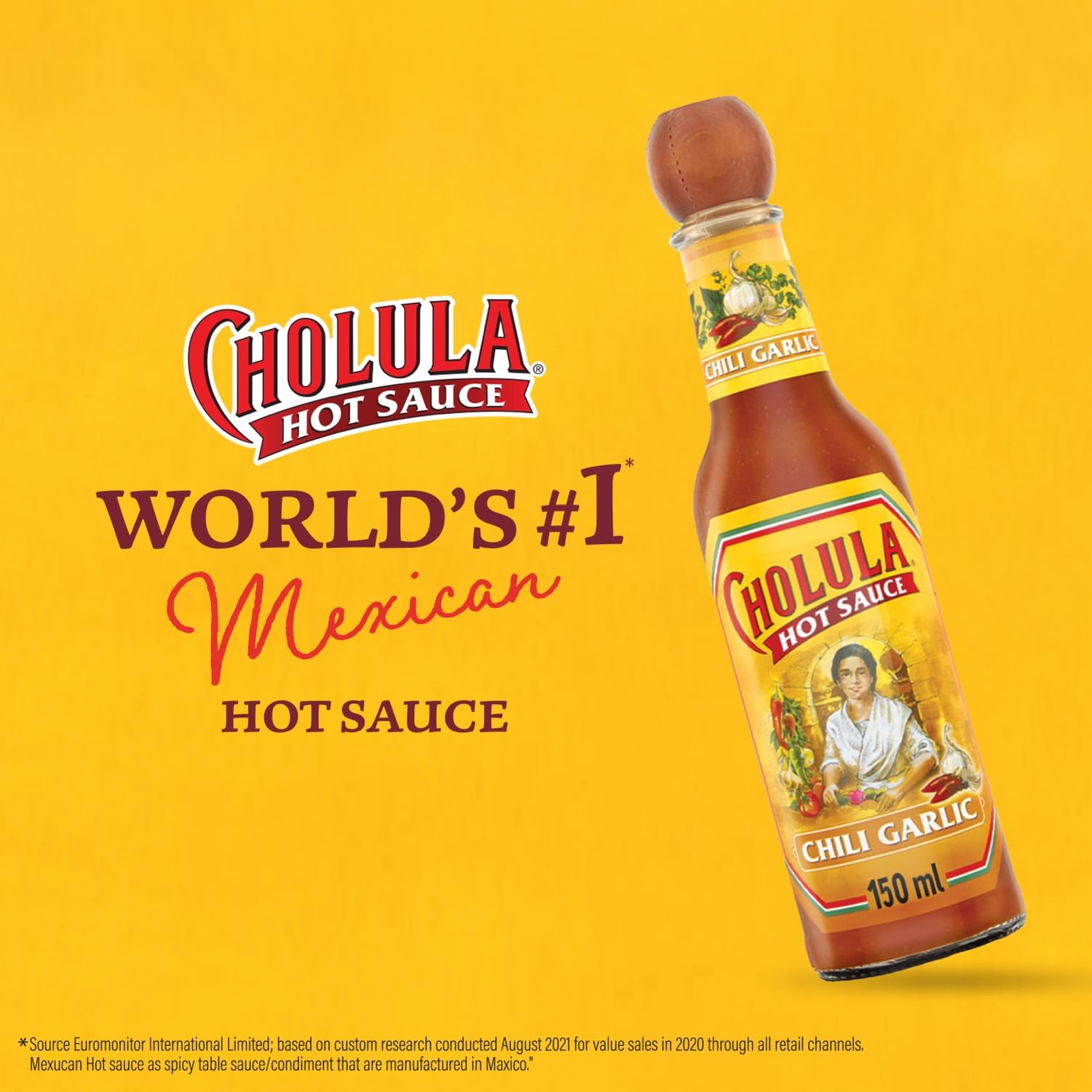 Cholula, Sauce Hot Chili Garlic, 5-Ounce (12 Pack)