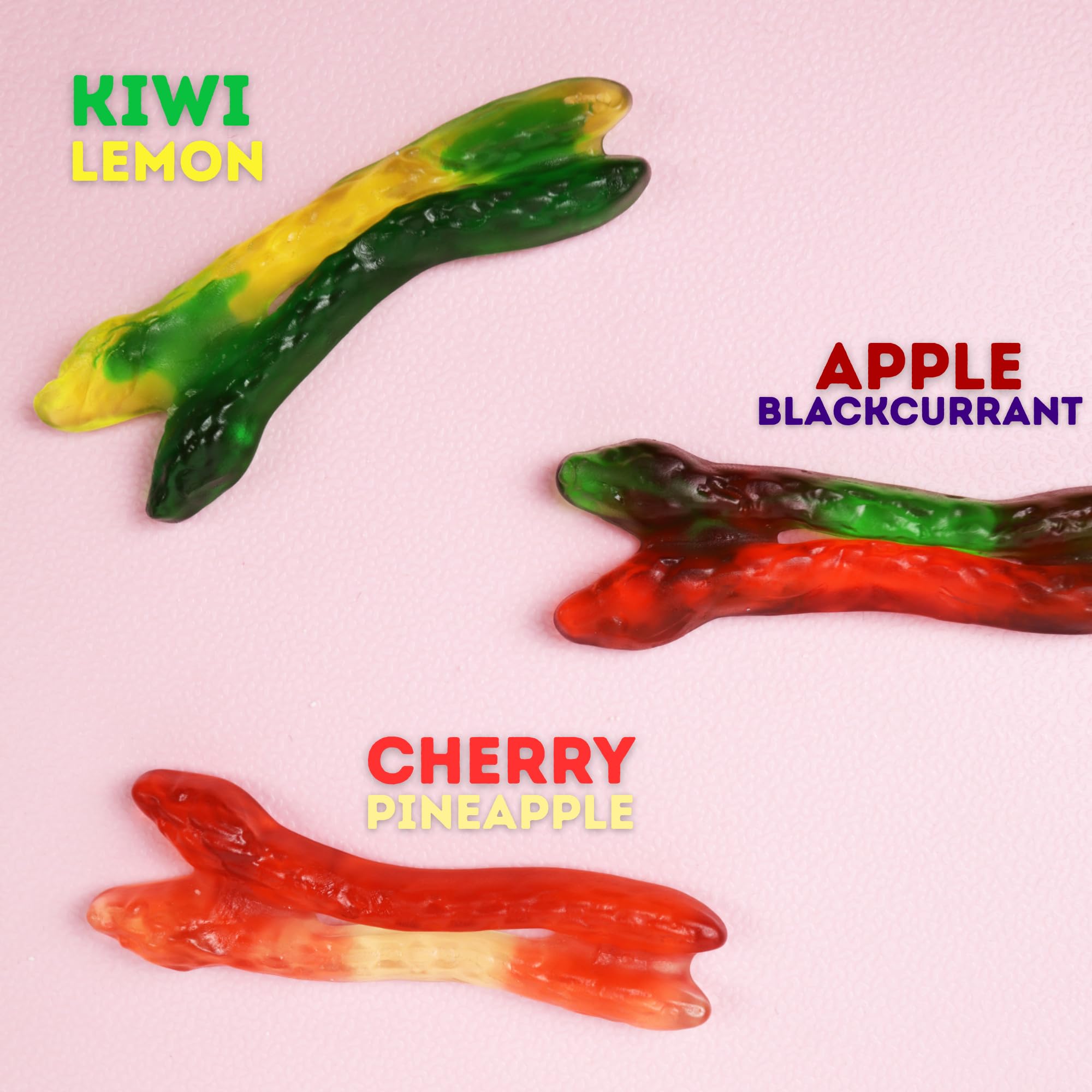 Haribo Holiday Twin Snakes, Sweet and Sour Gummy Candy, Christmas Stocking Stuffer Treats, 4 Ounces (Pack of 3)