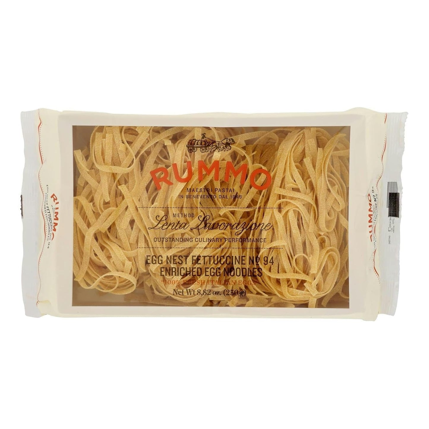Rummo Egg Noodles Variety Pack - 6 Pack (0.55 lb Boxes) - Pappardelle & Fettuccine - Imported Italian Pasta - Premium Durum Wheat Egg Pasta