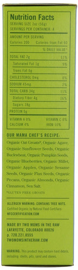 Two Moms in the Raw Gluten Free Granola Bars, Blueberry, 8 oz.