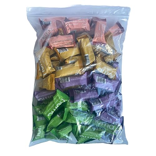 Assorted Mini Peanut Butter Bars, loose lb bulk, vegan high protein low sugar, 4 flavor variety, all natural, gluten free, plant based, individually