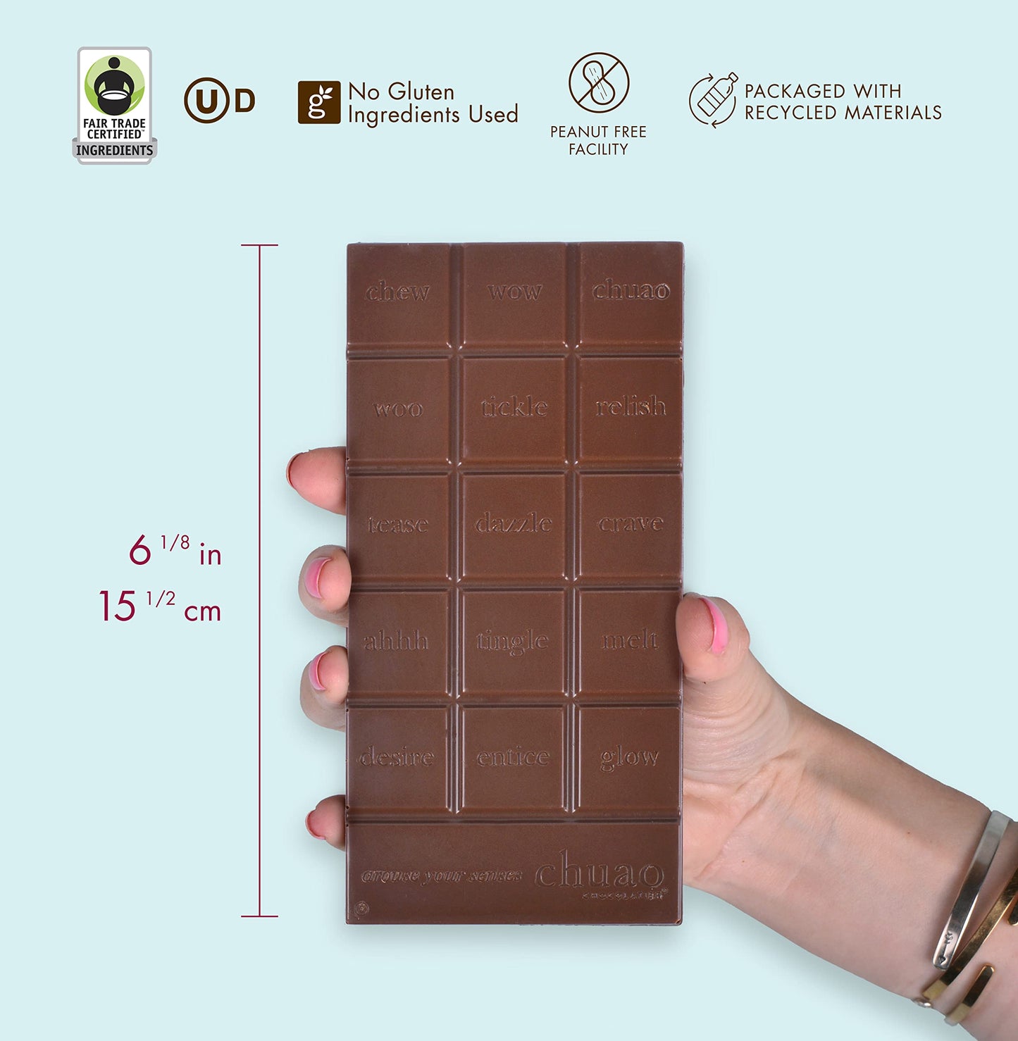 Chuao Chocolatier Baconluxious Chocolate with Plant-Based Bacon Gourmet Milk Bars | Vegetarian |For Gift Baskets, Birthday, Thank You, Care Package| 3