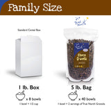 True North Granola - Chocolate Granola Cereal with Rolled Oats, Belgian Chocolate, Dried Cranberries, All Natural and Non-GMO, Bulk Bag, 5 lb.