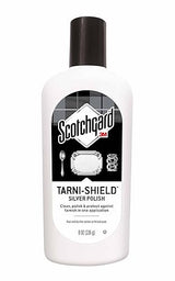 Scotchgard Tarni-Shield Silver Polish, Clean, Polish & Protect Against Tarnish in One Application, 8 Ounces