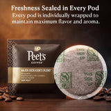 Peet’s Major Dickason’s Coffee Pods - 48 Count (3 Packs of 16) - Dark Roast with Bold, Rich Flavor and Smooth Finish - Compatible with Pelecom Coffee
