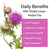 Cardo Mariano Milk Thistle Herbal Tea - 7oz (200g) - Organic Milk Thistle Loose Leaf Tea - 100% Natural, Non-GMO & Caffeine-Free, No Additives, No