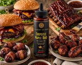 Alchemy of Food Chipotle Maple BBQ - Smoky & Sweet Barbecue Sauce with Real Maple Syrup and Chipotle Peppers - Clean Label, All-Natural Glaze