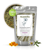 Nelson's Tea - California Poppy Cut & Sifted, Caffeine-Free Loose Leaf Tea Blend, Light Floral, Golden Poppy Flavor for Gentle Peace & Comfort, Mild
