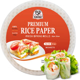 52USA Rice Paper Wrappers, 1 Pack, Spring Roll & Dumplings-34 Sheets