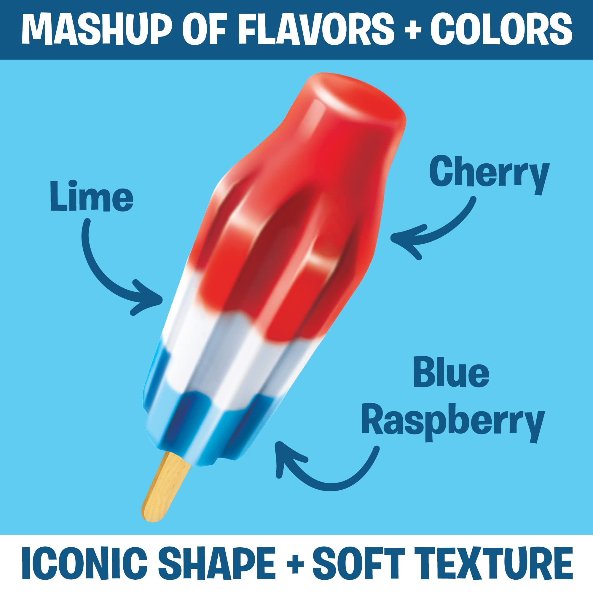 Bomb Pop Original Ice Pop, 12 Pack