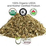 Organic Way Catnip Leaf and Flower Cut & Sifted (Nepeta cataria) - Herbal Tea | European Wild-Harvest | Kosher & USDA Certified | Vegan, Non-GMO