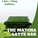 COBA Caffeinated Coffee Chocolate [1 Bar = 1 Cup of Matcha] - Energy Boost, Portable, All Natural Caffeine for Gym, Travel, Daily Use - Gluten Free