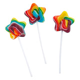 Galaxy Star Rainbow Lollipops Individually Wrapped, Bursting with Fruity Flavor, Great Swirl Lollipops for Kids Birthday Parties, Space Candy Party