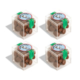 Peanuts x Sugarfina Chocolate Biscuits Small Candy Cube, Chocolate Bites, 1.6 oz, 4 Count