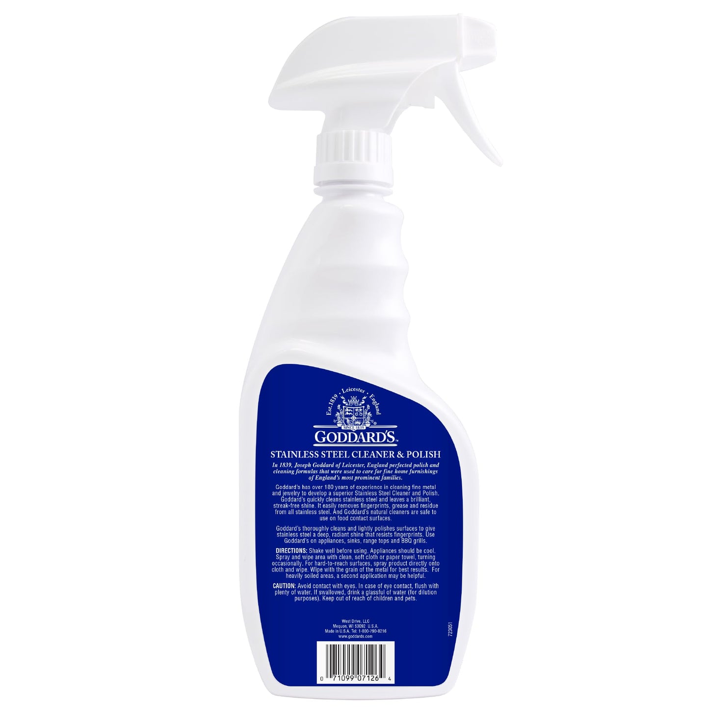 Goddard's Stainless Steel Cleaning Spray for Kitchen Appliances - Removes Grease & Food Stains, Brightens Surfaces to Streak-Free Shine, Resists